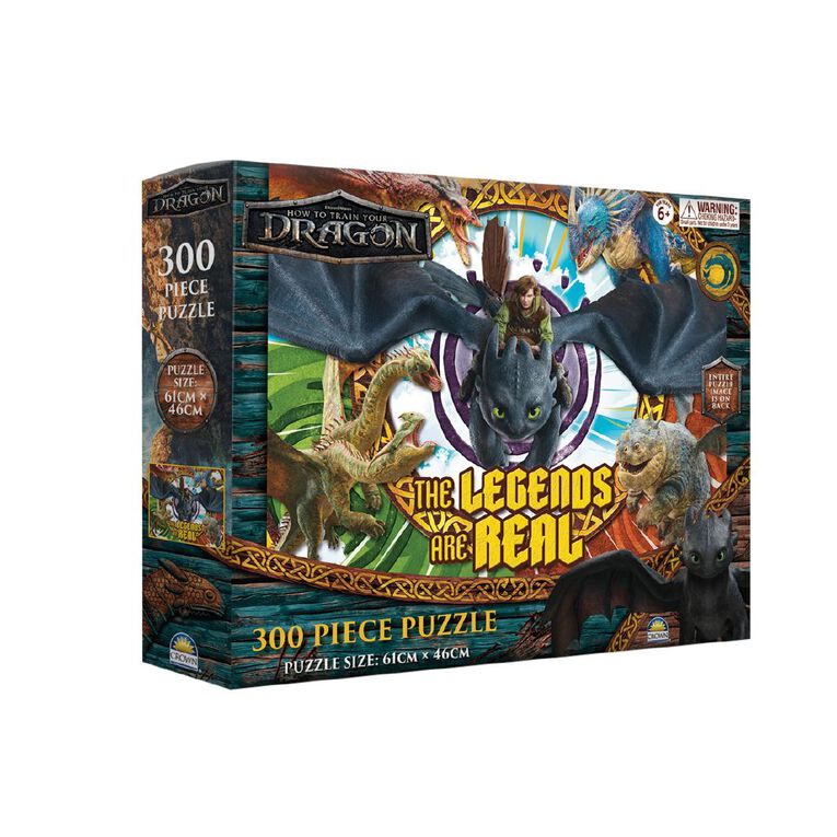 How to Train your Dragon Puzzle 300 Piece Assorted, , hi-res