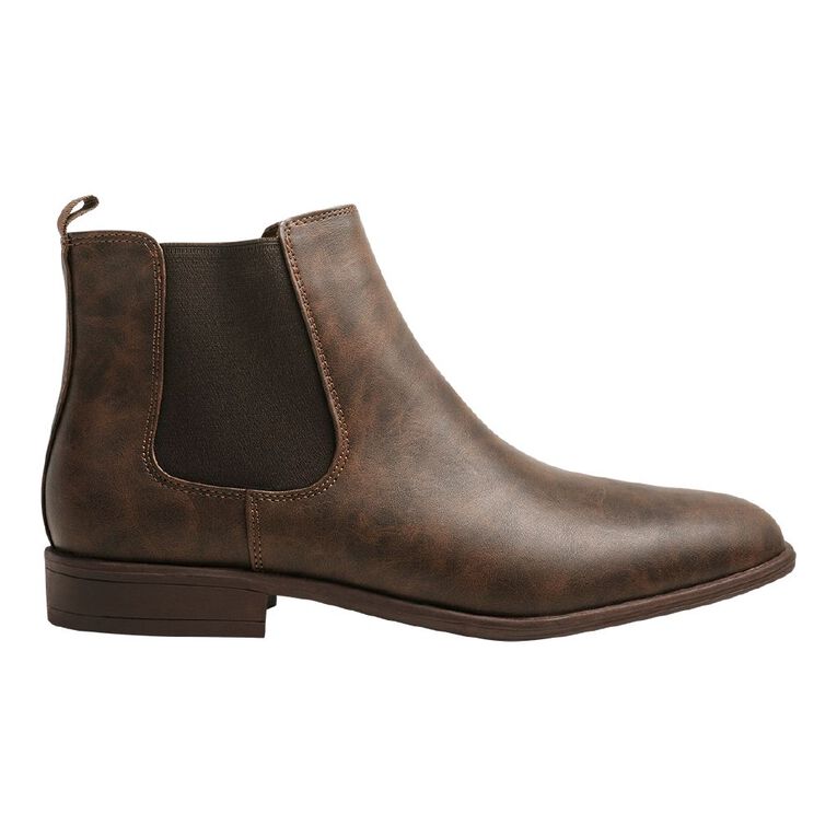 H&H Men's Cyrus Slip On Boots, Brown, hi-res