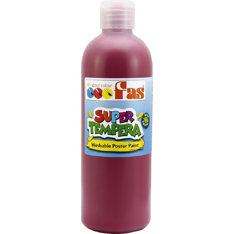 FAS Paint Super Tempera Burgundy 500ml, , hi-res