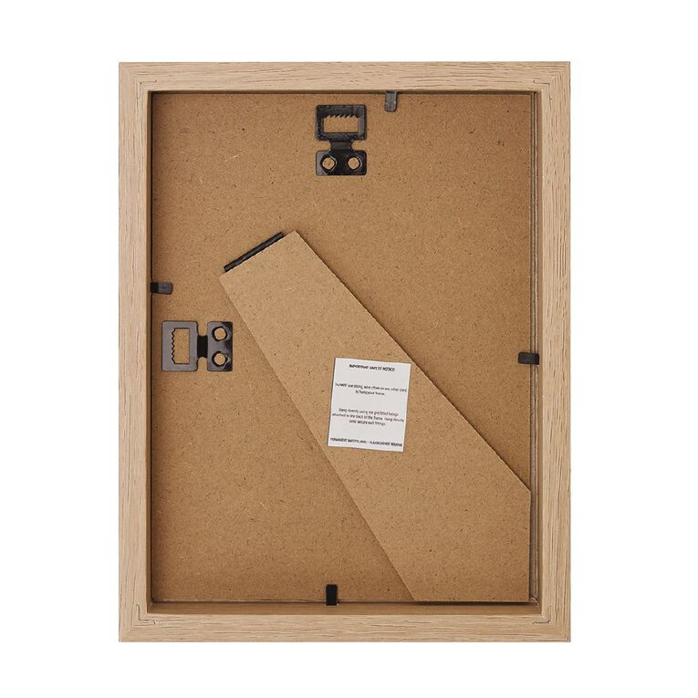 Living & Co Premium Photo Frame Natural 8in x 10in, Natural, hi-res