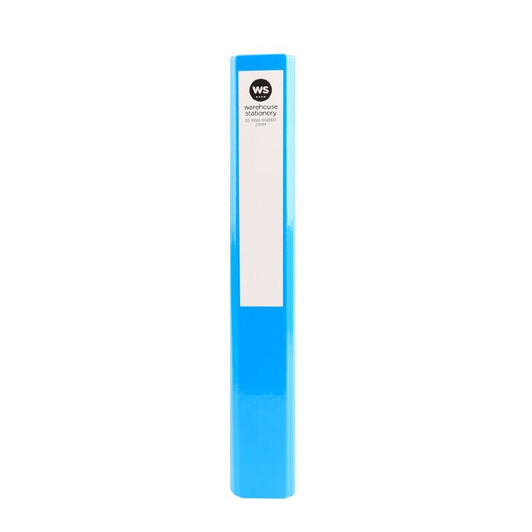 WS Ringbinder 2D 25mm Blue Mid A4, , hi-res