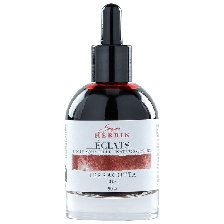 Jacques Herbin Eclats Watercolour Ink 225 Terracotta 50ml, , hi-res