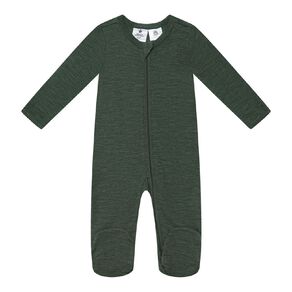 Young Original Babies' Merino Zip-Thru All-in-One