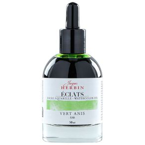 Jacques Herbin Eclats Watercolour Ink 530 50ml Anise Green Green