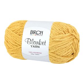 Birch Blanket Yarn 100% Polyester 300G Mustard