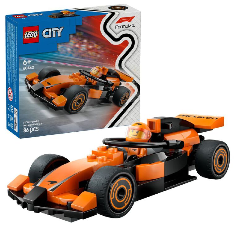 LEGO CITY F1 Driver With McLaren Race Car 60442, , hi-res