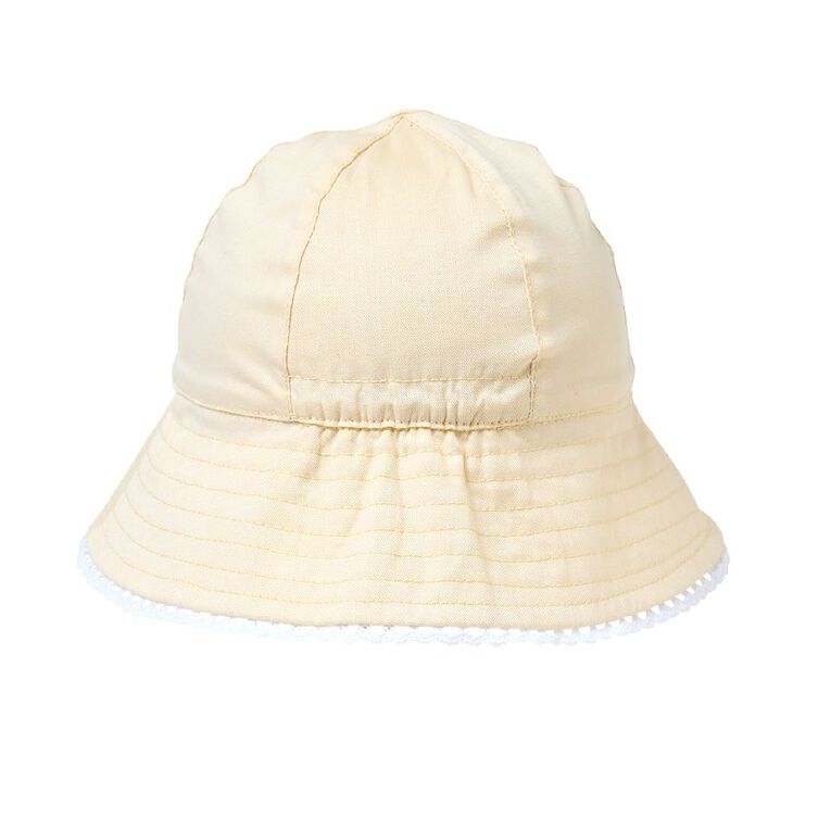 Young Original Infants' Trim Detail Bucket Hat, Yellow Light, hi-res