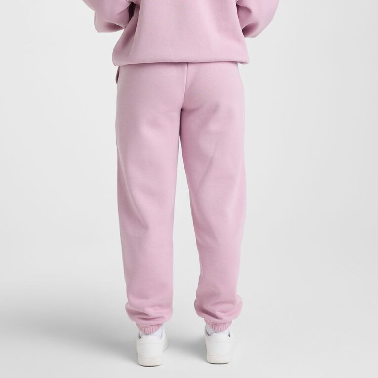 Lonsdale Women's Fleece Trackpants, Pink, hi-res