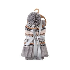 H&H Women's Beanie & Scarf Set