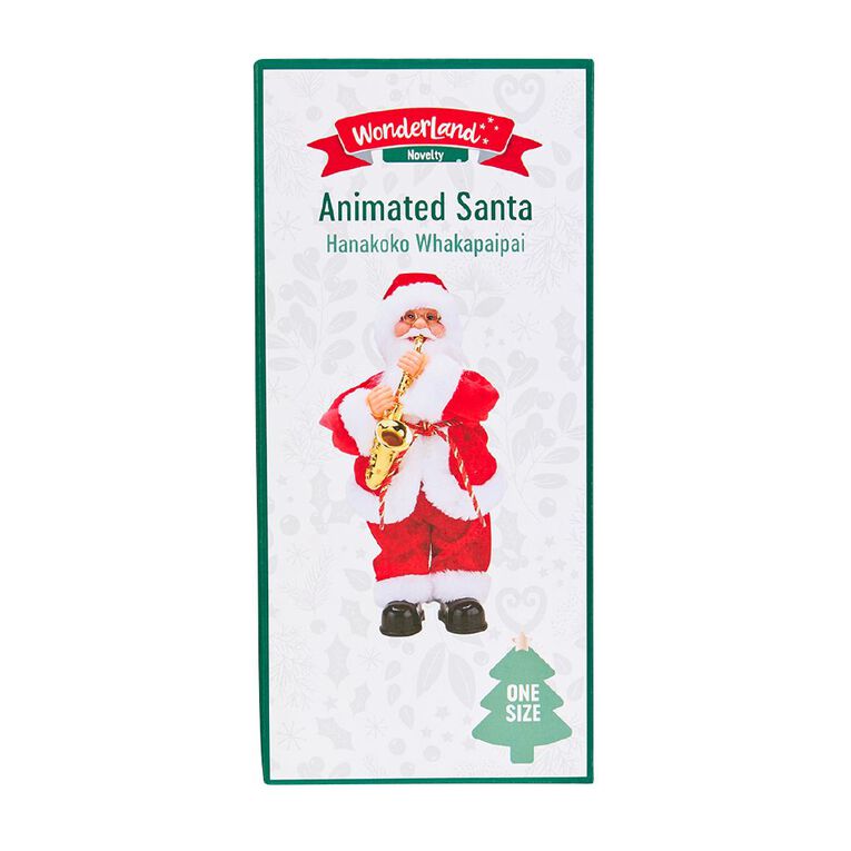 Wonderland Novelty Animated Santa Decoration, , hi-res