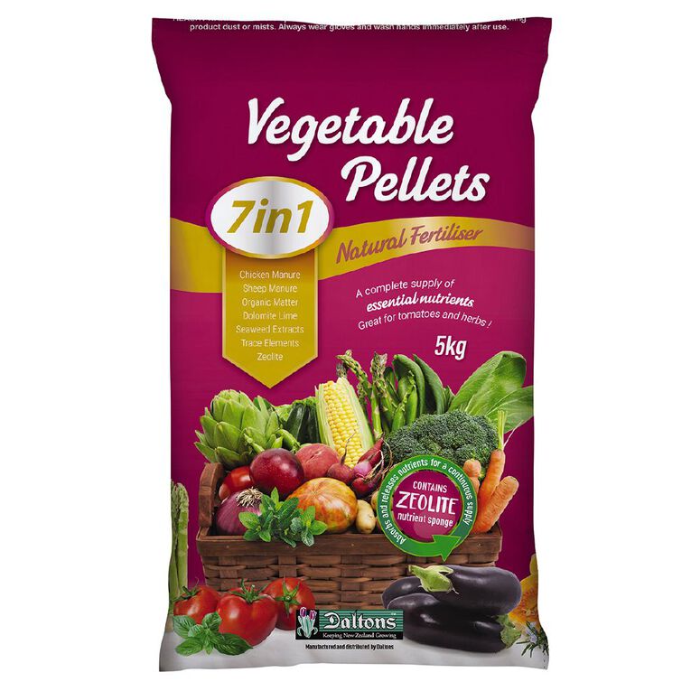 Daltons 7-in-1 Vegetable Fertiliser Pellets 5kg, , hi-res