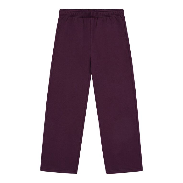 Young Original Plain Straight Leg Trackpants, Red Mid, hi-res