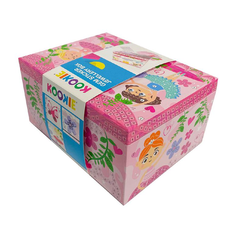 Kookie Gem Sticker Jewellery Box Large, , hi-res