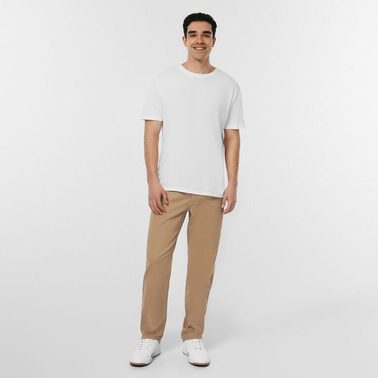 H&H Men's Straight Leg Jeans, Brown Mid, hi-res