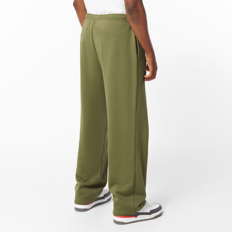H&H Men's Straight Leg Trackpants, Green Mid, hi-res