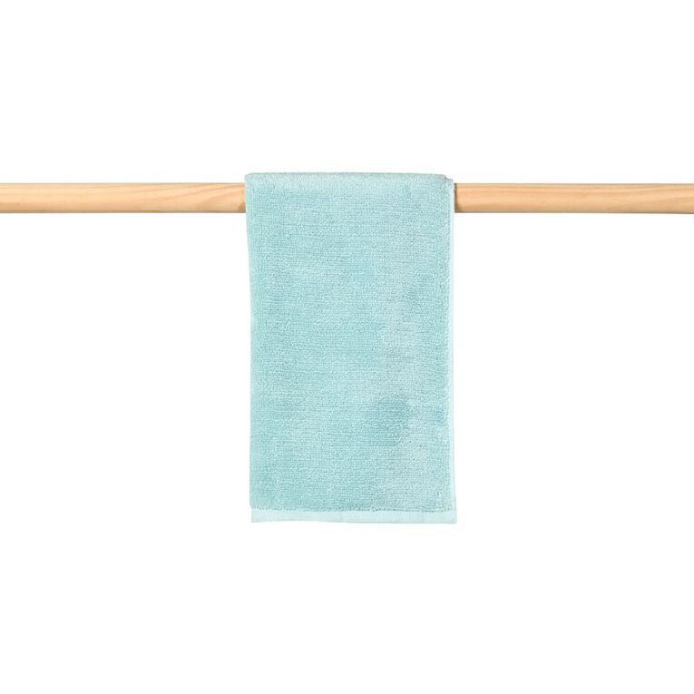 Living & Co Plush Plain Hand Towel Blue Light, , hi-res