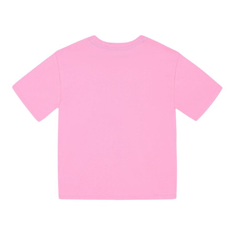 Young Original Short Sleeve Sequin Tee, Pink Mid CHERRY, hi-res