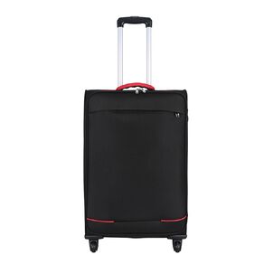 Living & Co Recycled Soft Carry On Suitcase 4 Wheel Black