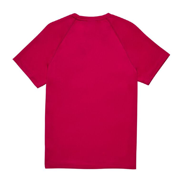 Schooltex Waiuku College PE Tee with Embroidery, Red Mid, hi-res