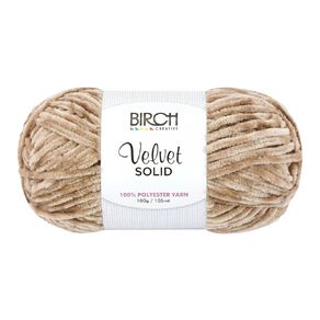 Birch Velvet Yarn 100% Polyester 100G Mushroom