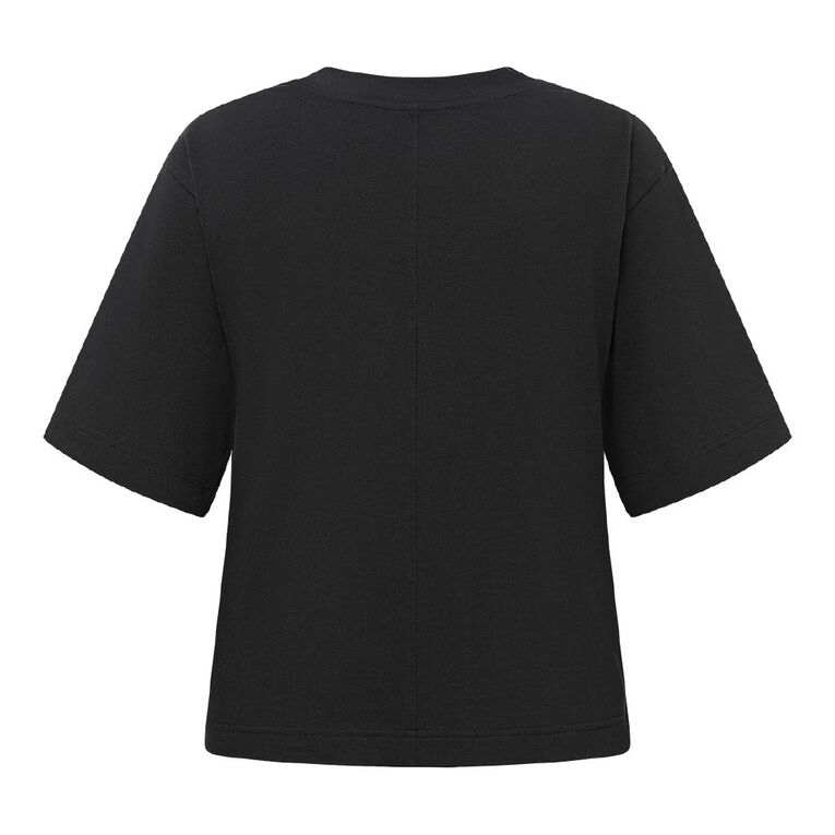 H&H Women's Short Sleeve Smart Tee, Black, hi-res
