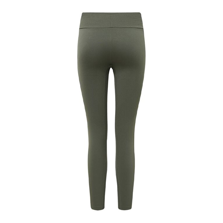 Active Intent Women's Seamless Leggings, Green Mid, hi-res