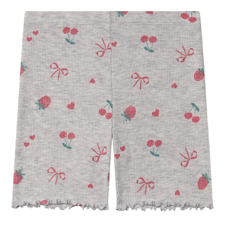 Young Original All Over Print Rib Bike Shorts, Grey Light, hi-res