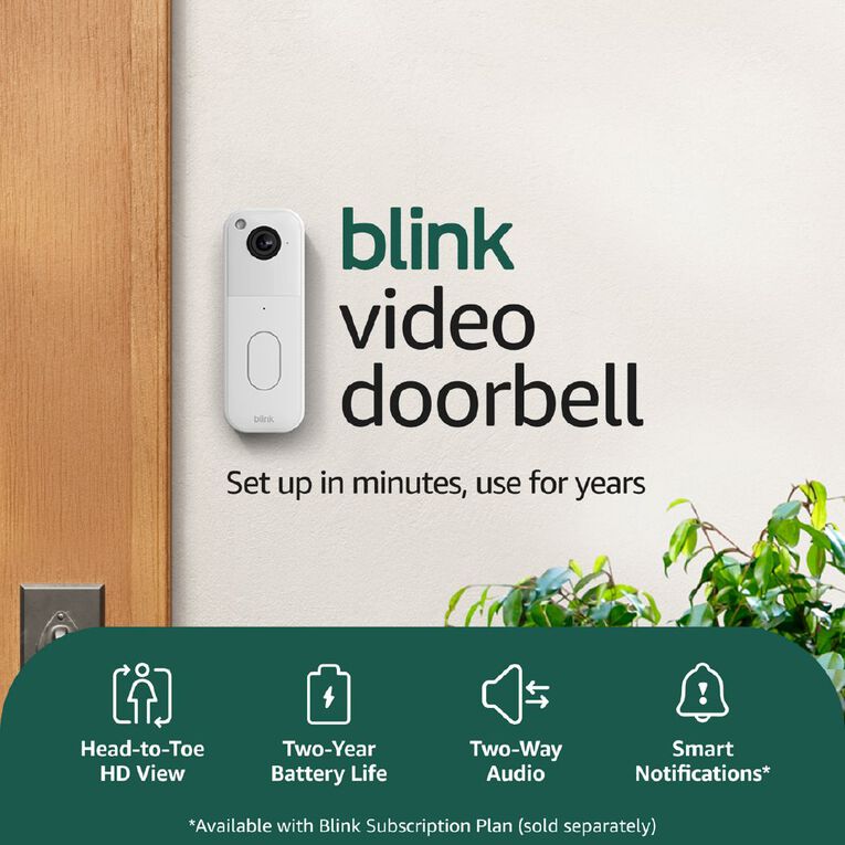 Blink Video Doorbell Add On White, , hi-res