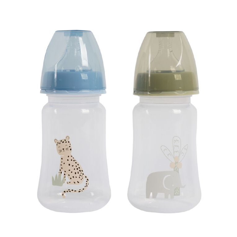 Babywise Wide Neck Bottle With Variable Flow 2 Pack, , hi-res
