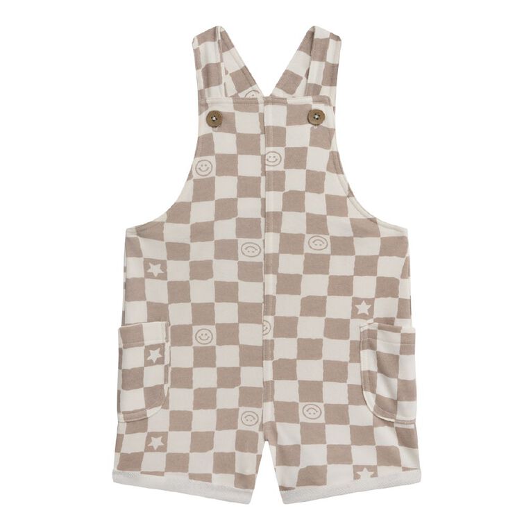 Young Original Toddler Terry Dungaree, Brown Light, hi-res
