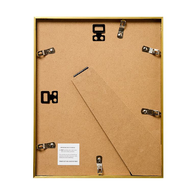 Living & Co Platinum Metal Photo Frame Gold 8in x 10in, , hi-res