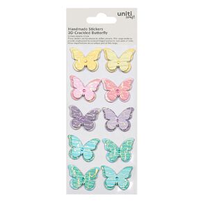 Uniti Craft 3D Embellishments Crackled Butterfly 10Pc Little Birdie