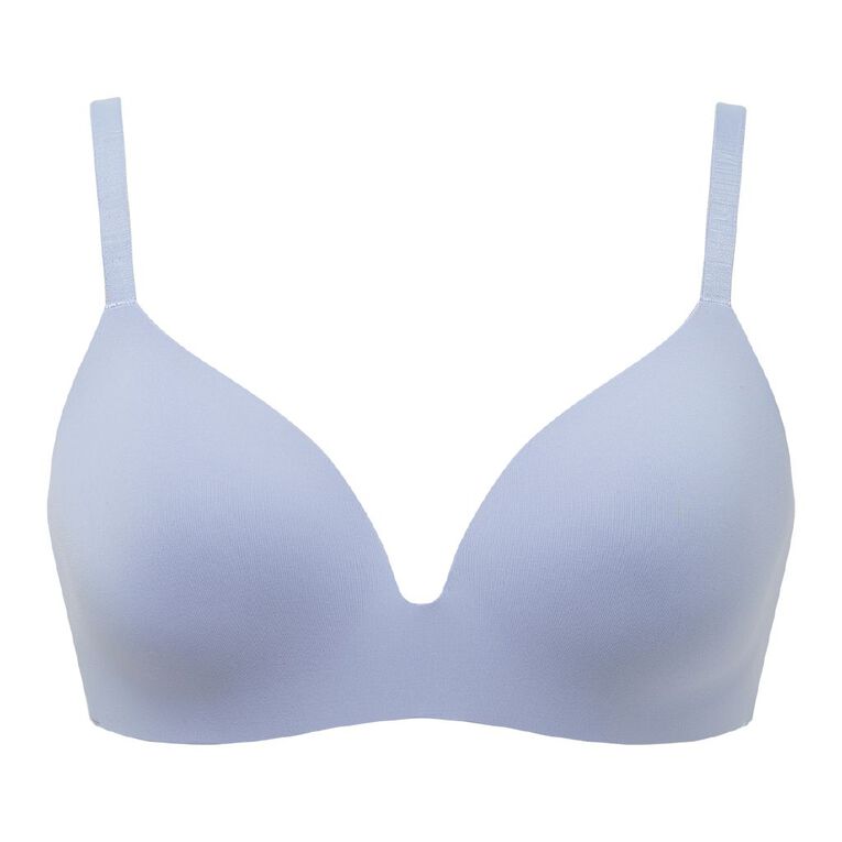 H&H Women's Smooth Comfort Wirefree Bra, Blue Light, hi-res