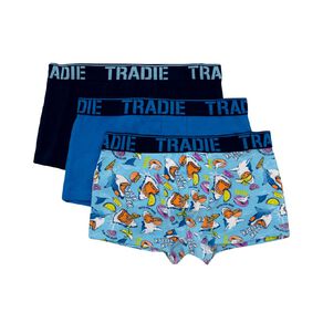 Tradie Kids' Fitted Trunks 3 Pack