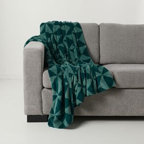 Living & Co Coral Fleece Printed Throw 127cm x 152cm