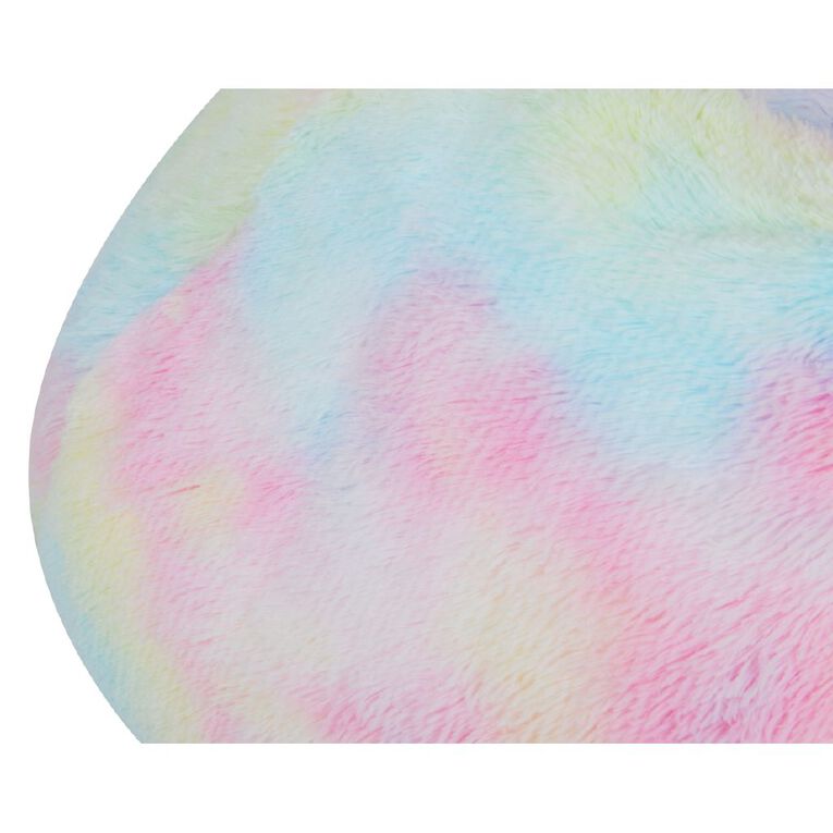 Living & Co Unicorn Faux Fur Bean Bag Multi Coloured, , hi-res