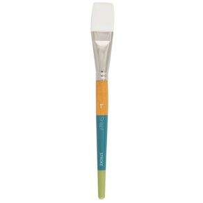 Princeton Snap Brush Short Handle Taklon Stroke 1 inch White