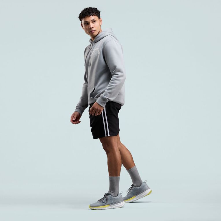 Active Intent Men's Double Stripe Shorts, Black, hi-res