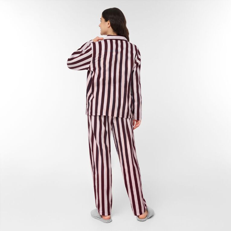 H&H Women's Classic Flannelette Pyjama Set, Red Mid, hi-res