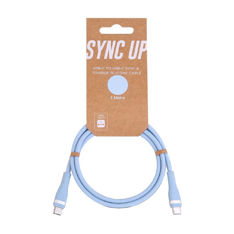 Tech.Inc USB-C To USB-C Cable 1M Mist Blue, , hi-res