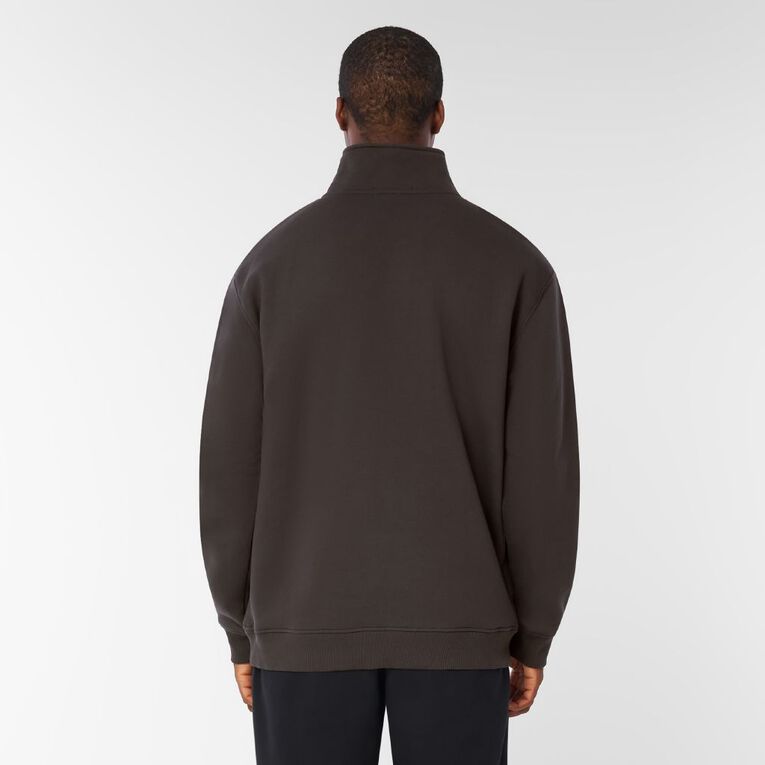 H&H Men's QTR Zip Heavyweight Sweat, Grey Dark, hi-res