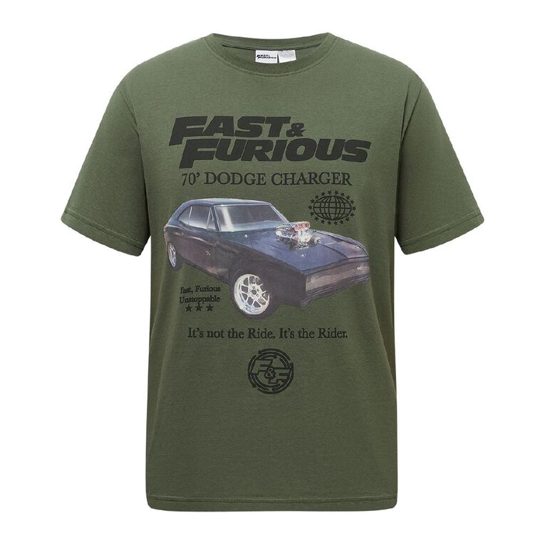 Fast & Furious Men's Tee, Green Dark, hi-res