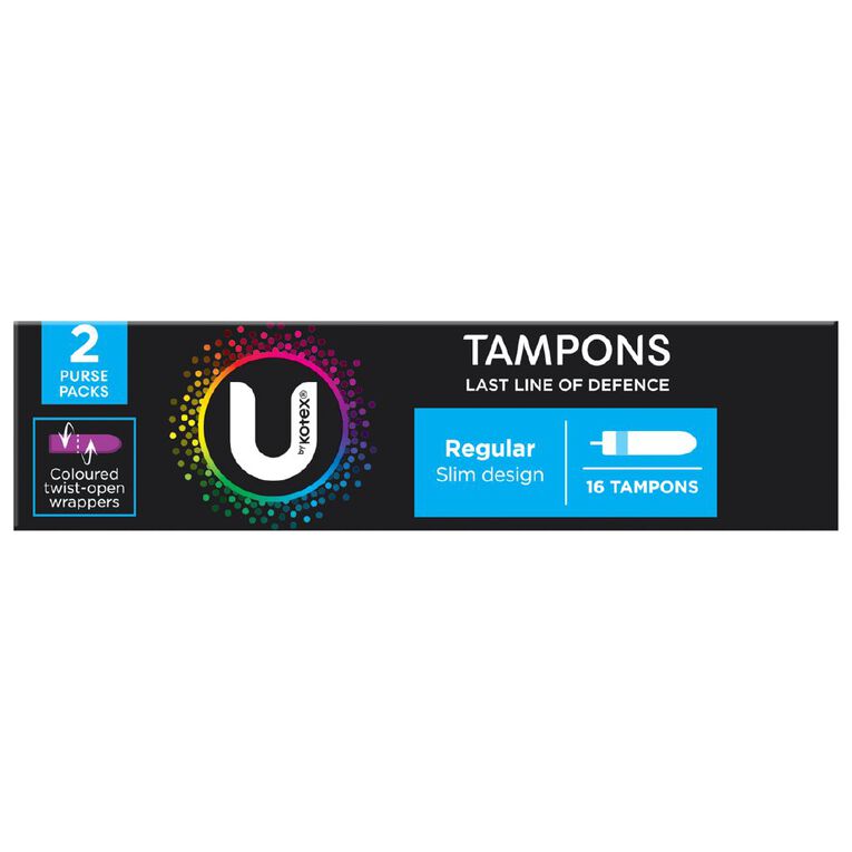 U By Kotex Regular Tampons 16 Pack, , hi-res