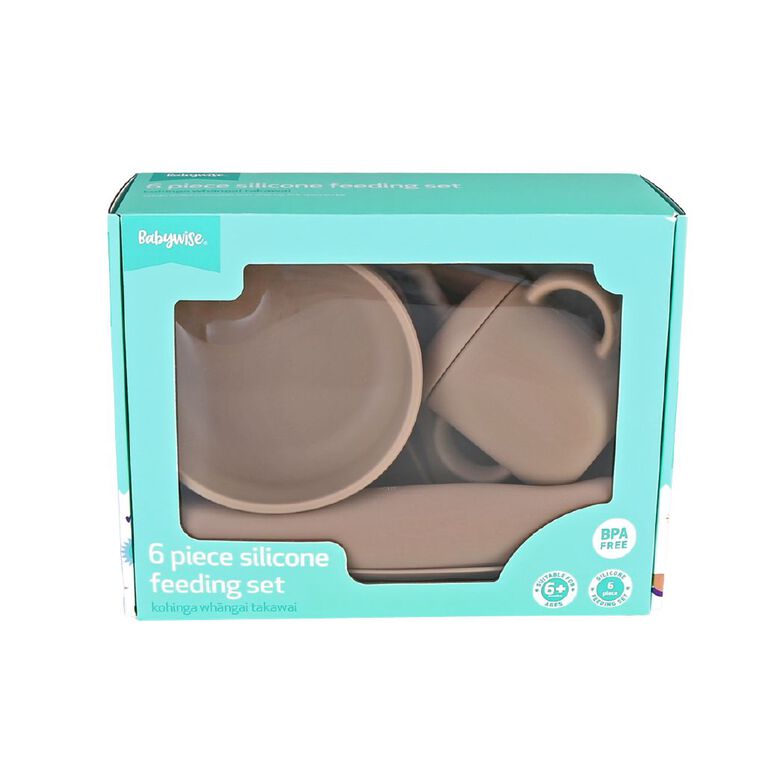 Babywise Silicone Feeding Gift Set 6 Piece, , hi-res