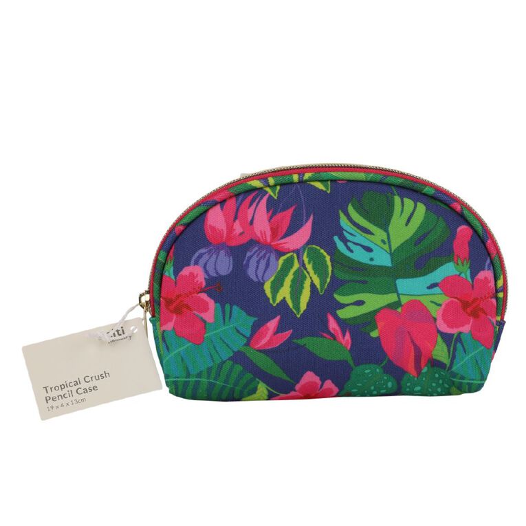 Uniti Adults Trop Crush Pencil Case Blue, , hi-res