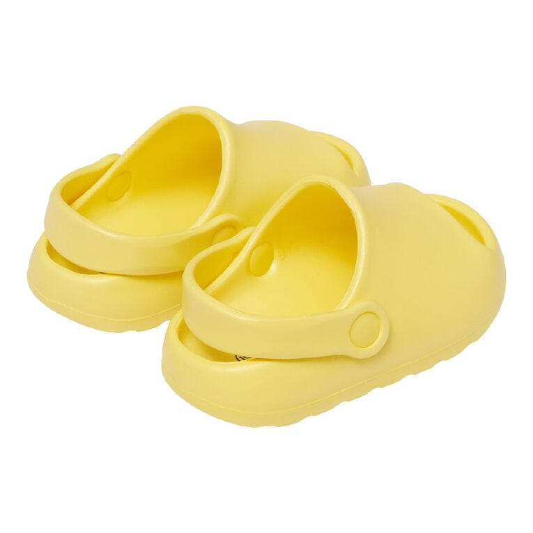 Young Original Junior Kids' Moulded Slides, Yellow, hi-res