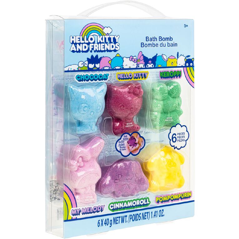 Hello Kitty Bubblin' Bath Fizzers 6 Pack 6 Pack, , hi-res