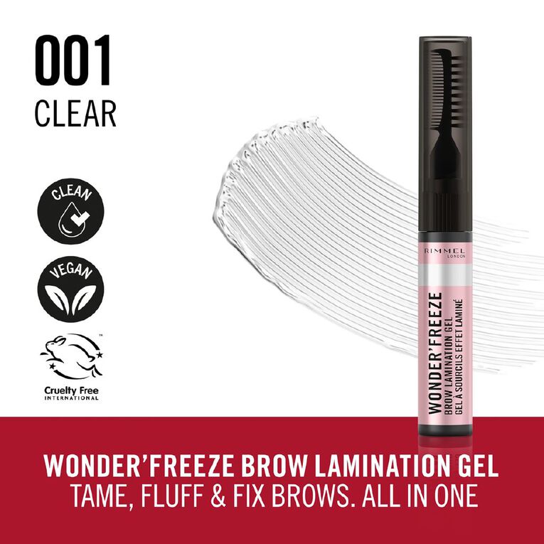 Rimmel Wonder Freeze Brow Gel 001 Clear, , hi-res