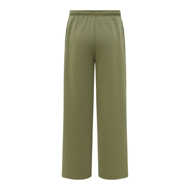 H&H Men's Straight Leg Trackpants, Green Mid, hi-res