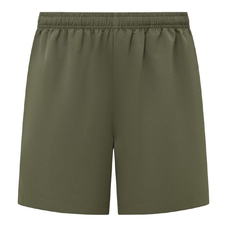 Active Intent Men's Stripe Detail Shorts, Green Dark, hi-res